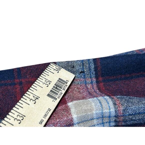Vintage Pendleton 100% Virgin Wool High‎ Grade Western Wear Plaid Shirt L - Picture 9 of 14